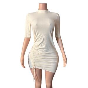 Elegant Cream Mini Dress